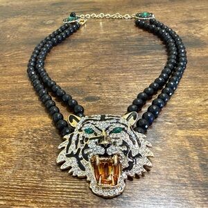 Eye Candy Onyx Tiger Pendant Necklace